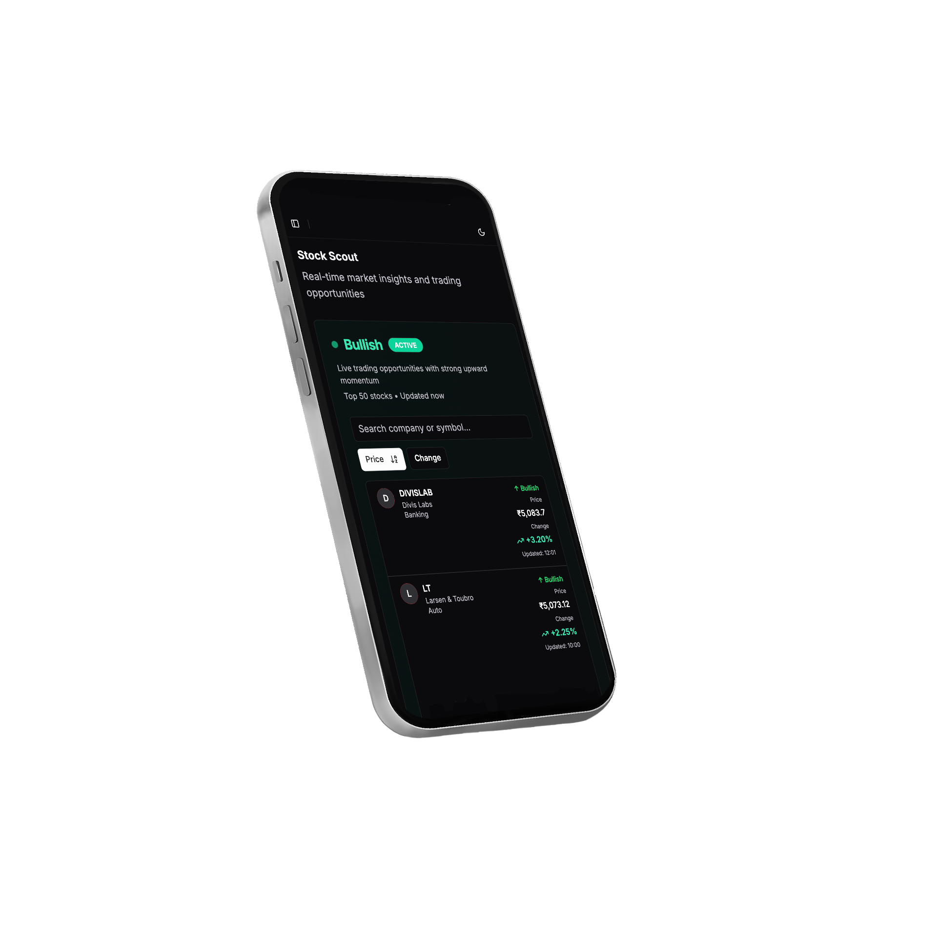 Dashboard screenshot