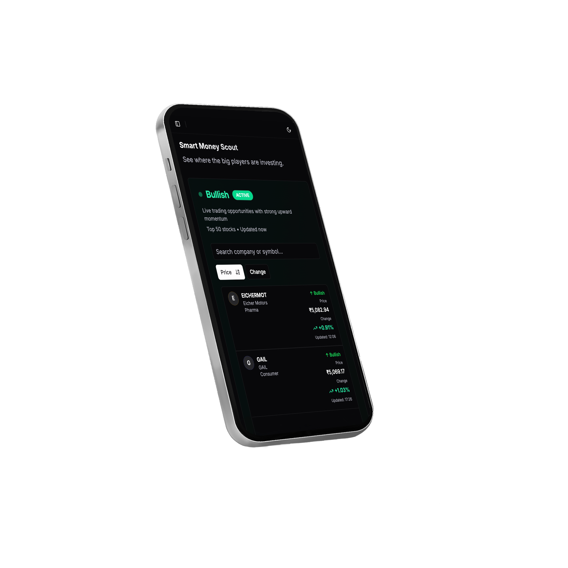 Dashboard screenshot